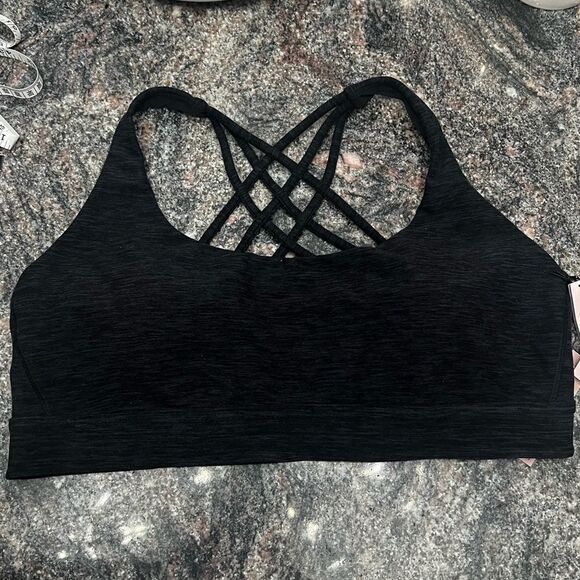 Victoria’s Secret Essentials Strappy Padded / Removable Padding Sports bra gray - Picture 5 of 5